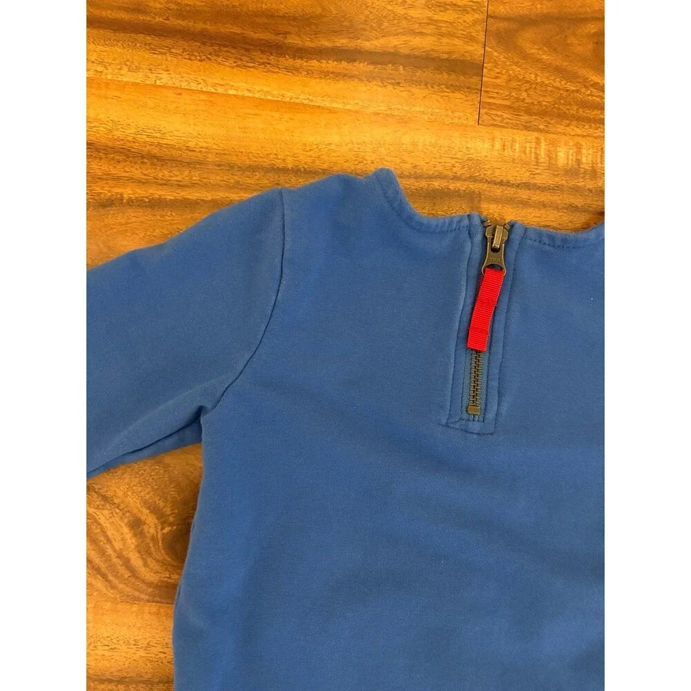Primary Blue Sweatshirt Dress, Size 3T